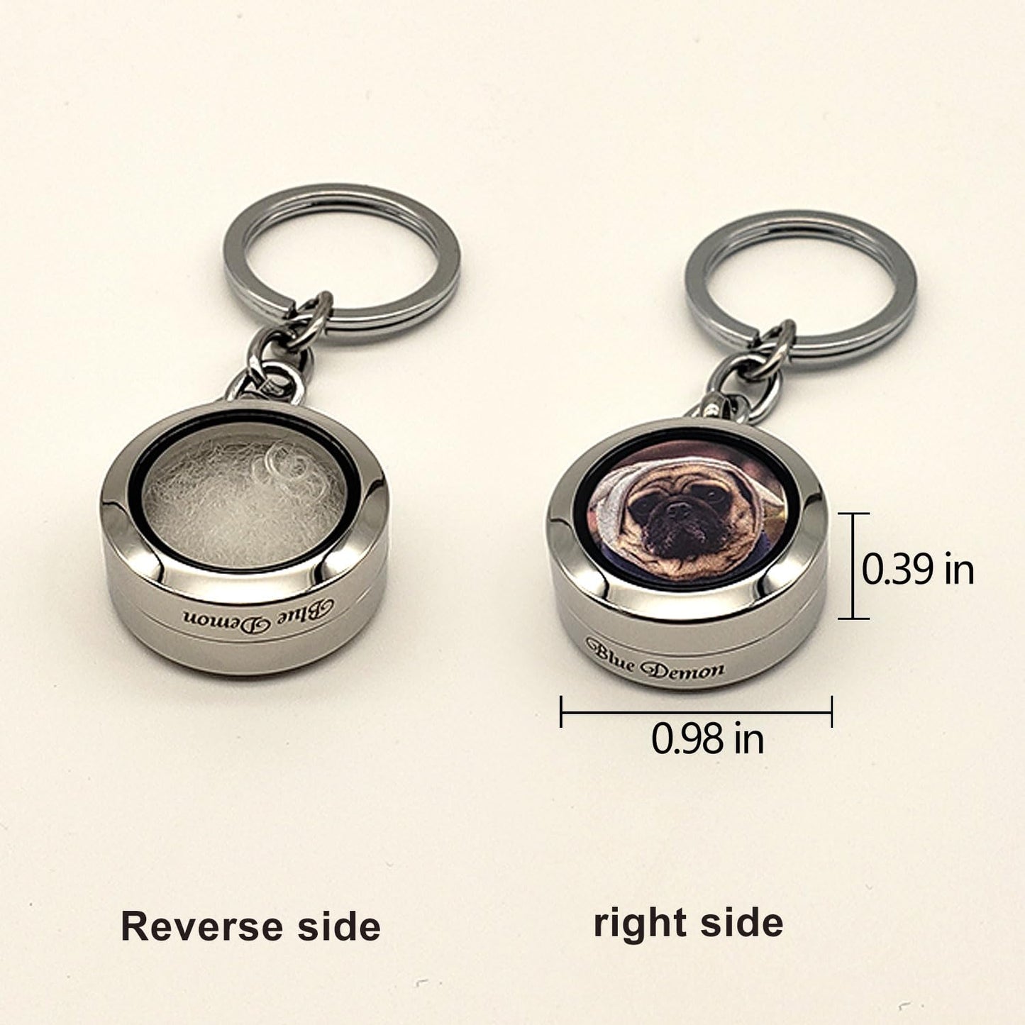 Custom Pet portrait dog mom keychain hair locket keepsake Urn keychain for Ashes with Name Photo Portrait Cremation Jewelry for Pet Memorial Keepsake Loss of Dog Sympathy Gift
