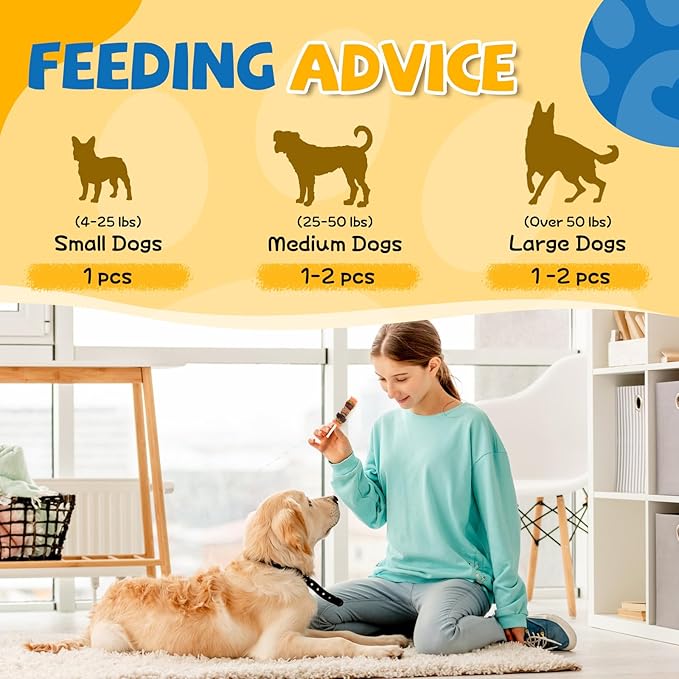 gazeupon Dog Treats, Multi-Flavored Kabobs Treats, High Protein Dog Chews, Made with Real Chicken, Duck, Beef, Rabbit, Salmon