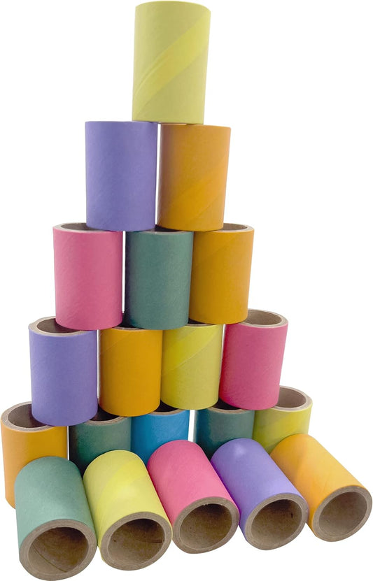 8011 PK20 1.5 Inch Mini Tube Donuts - Compressed Cardboard Shreddable Bird Foot Toys, Classic Foraging Toy, Lots of Shreddable Paper Layers, Fun for Small to Med Size Pet