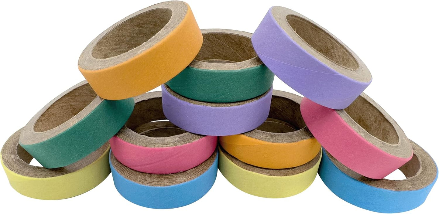 by M&M 8016 Pk12 1.75 Inch Skinny Donuts - Compressed Cardboard Shreddable Classic Bird Foot Toys, Bright Colors, Lots of Layers, Add to Toys, Easy to Play with for Birds