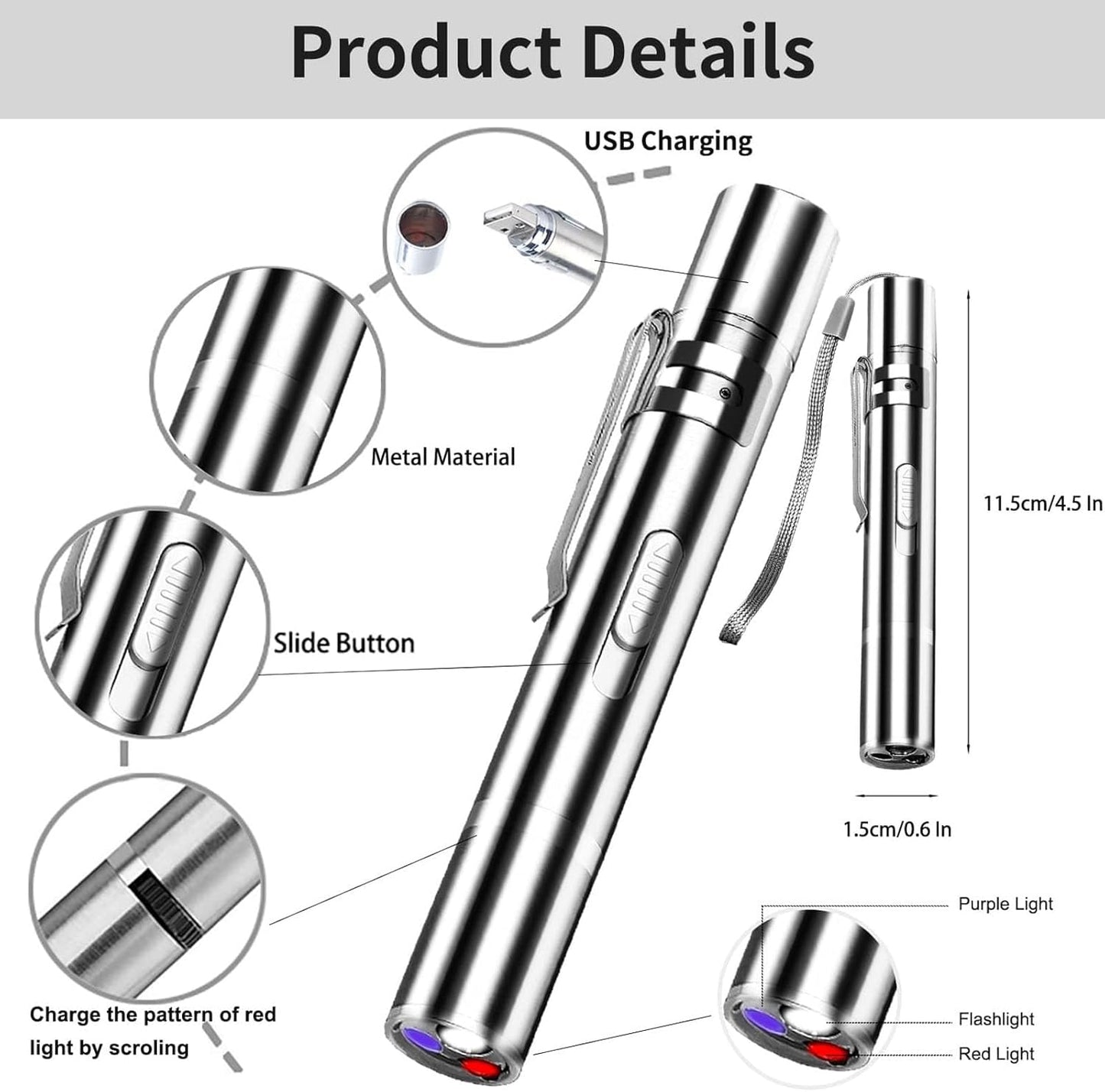 Cat Laser Pointer Toy, 2 Pack Rechargeable Cat Interactive Toys, Pet Toys