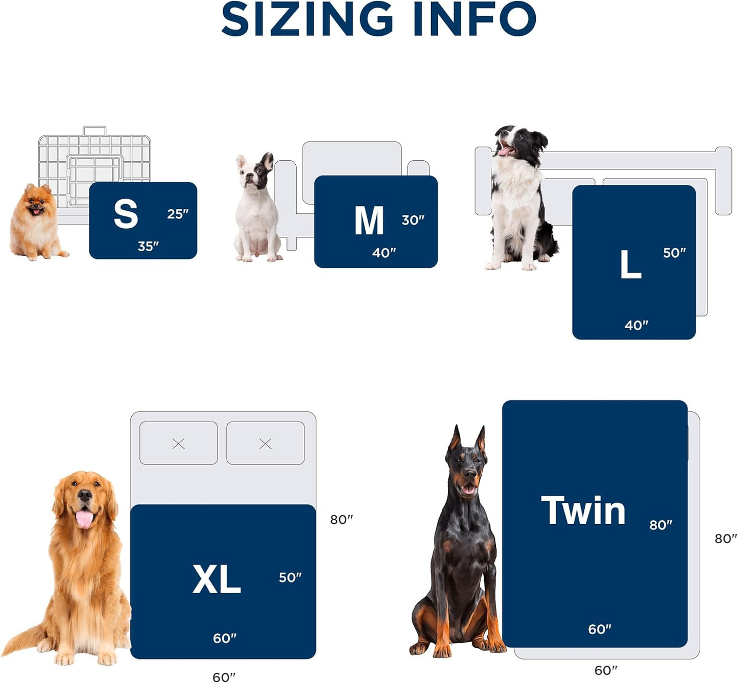 Bedsure Waterproof Dog Blankets for Large Dogs - Calming Cat Blanket for Couch Protector Washable, Long Faux Fur Pet Throw Blanket for Puppy, Reversible Furniture Protection, 40"x50", Tie-dye Navy