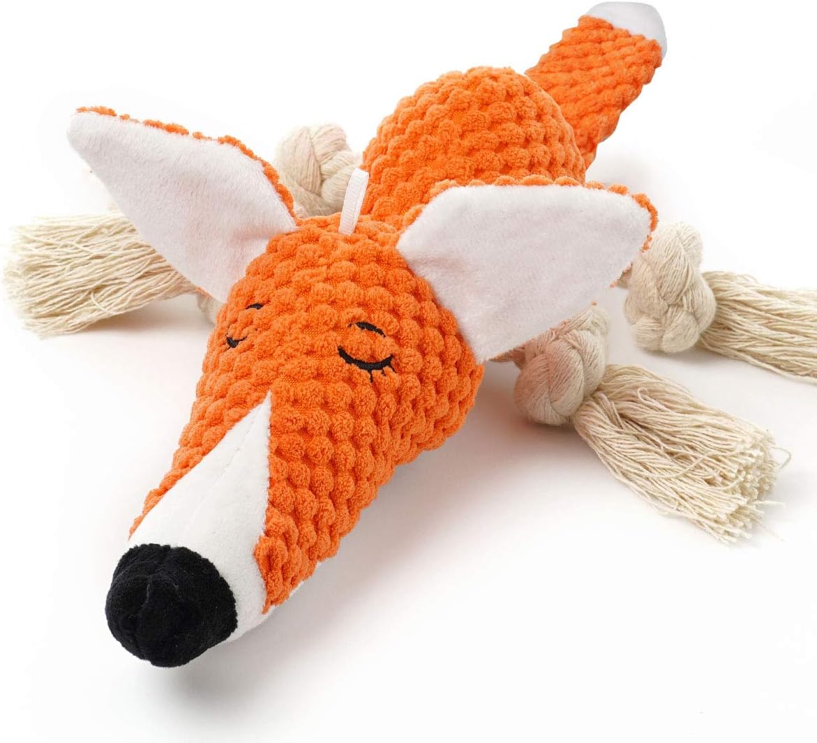 Large Dog Toys, Cute Squeaky Dog Toy, Stuffed Animal Plush Toys for Puppies, Durable Dog Chew Toys for Small,Middle,Large Breed (Orange(Fox), Fox)
