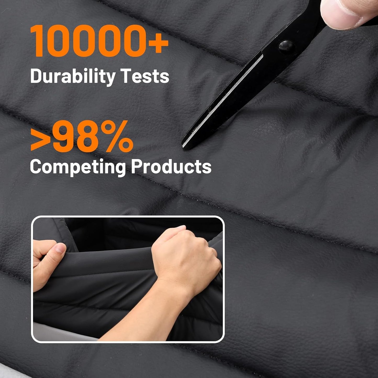 Dog Car Seat for Medium Pets: 2-in-1 Foldable Travel Booster with Waterproof PU Leather, Secure Safety Straps, Fits Pets Up to 45 lbs