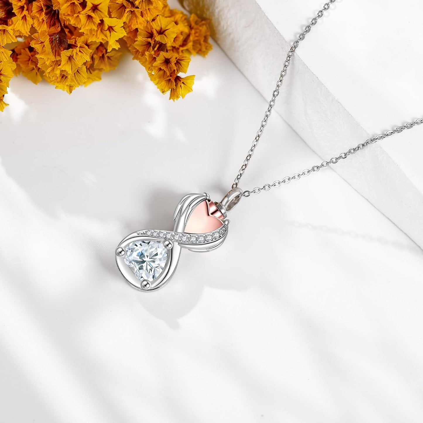 Urn Necklace for Ashes 925 Sterling Silver Cat/Fox/Dog/Opal/Guitar Pet Cremation Memorial Keepsake Jewelry for Ashes for Women