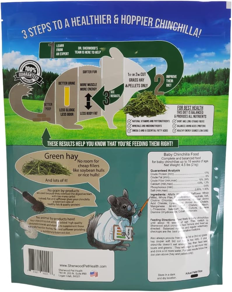 Sherwood Pet Health Baby Chinchilla Food - 4.5 lb.