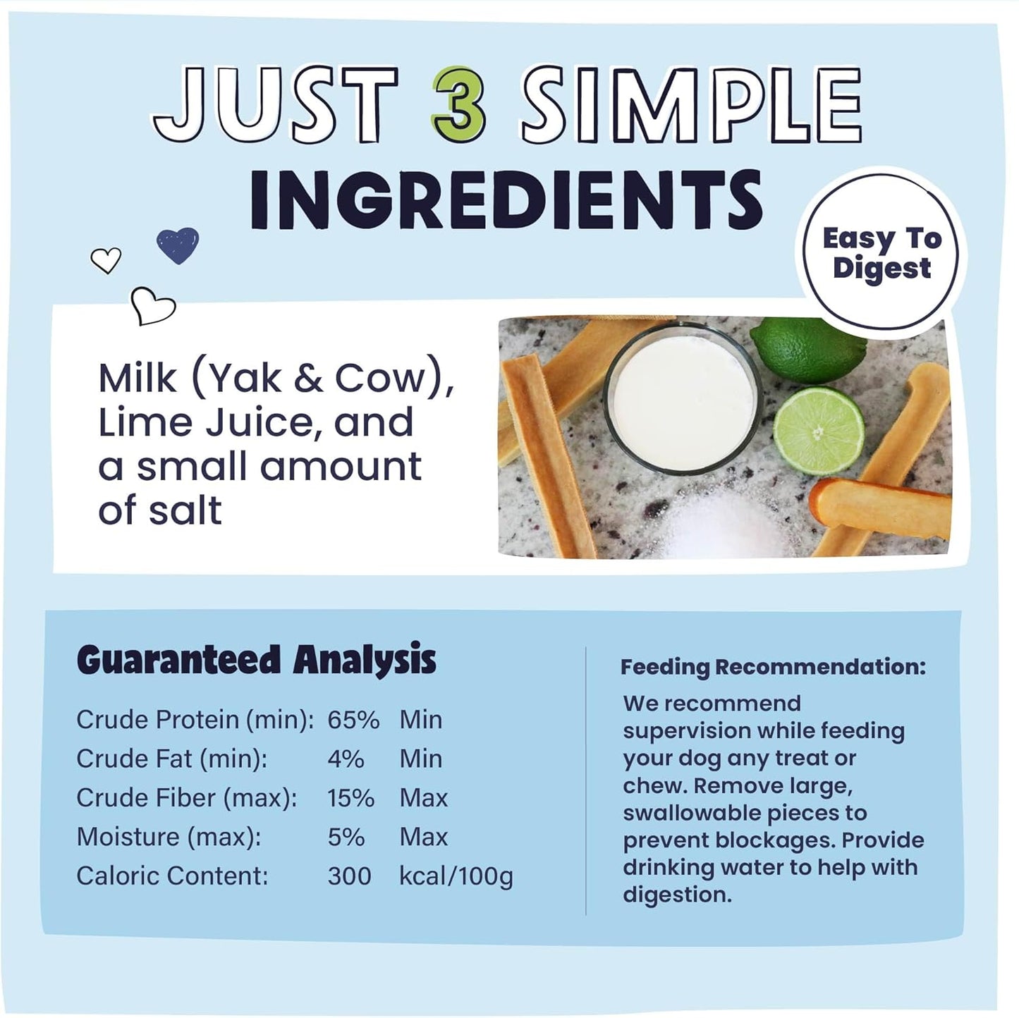 Pawstruck Large Himalayan Yak Cheese Chews for Dogs - Premium Long Lasting Natural Treat for Aggressive Chewers Limited Ingredient - Pack of 10 - Packaging May Vary