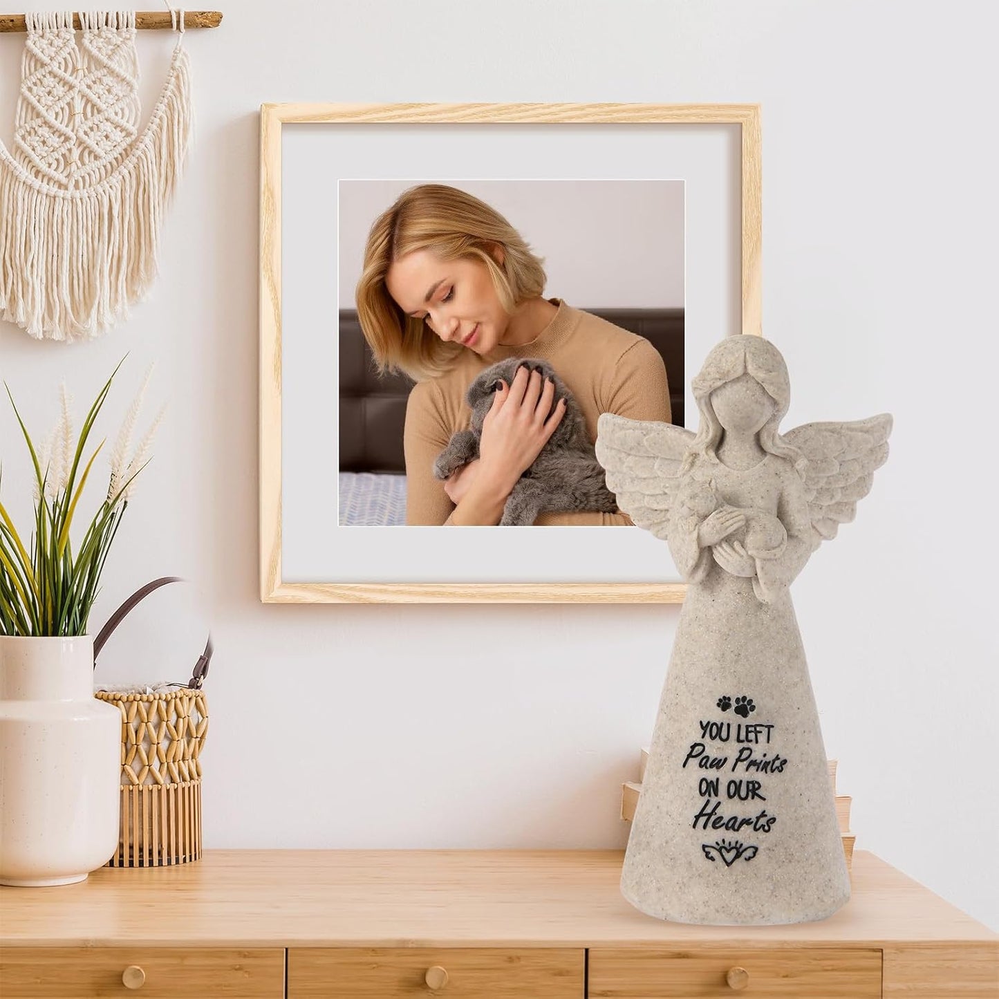 Cat Memorial Gifts for Loss of Cat - Sympathy Gift for Cat Lovers, Pet Memorial Keepsake for Grieving Cat Owners, Remembrance Gifts for Loss of Pet (Granite Cat)