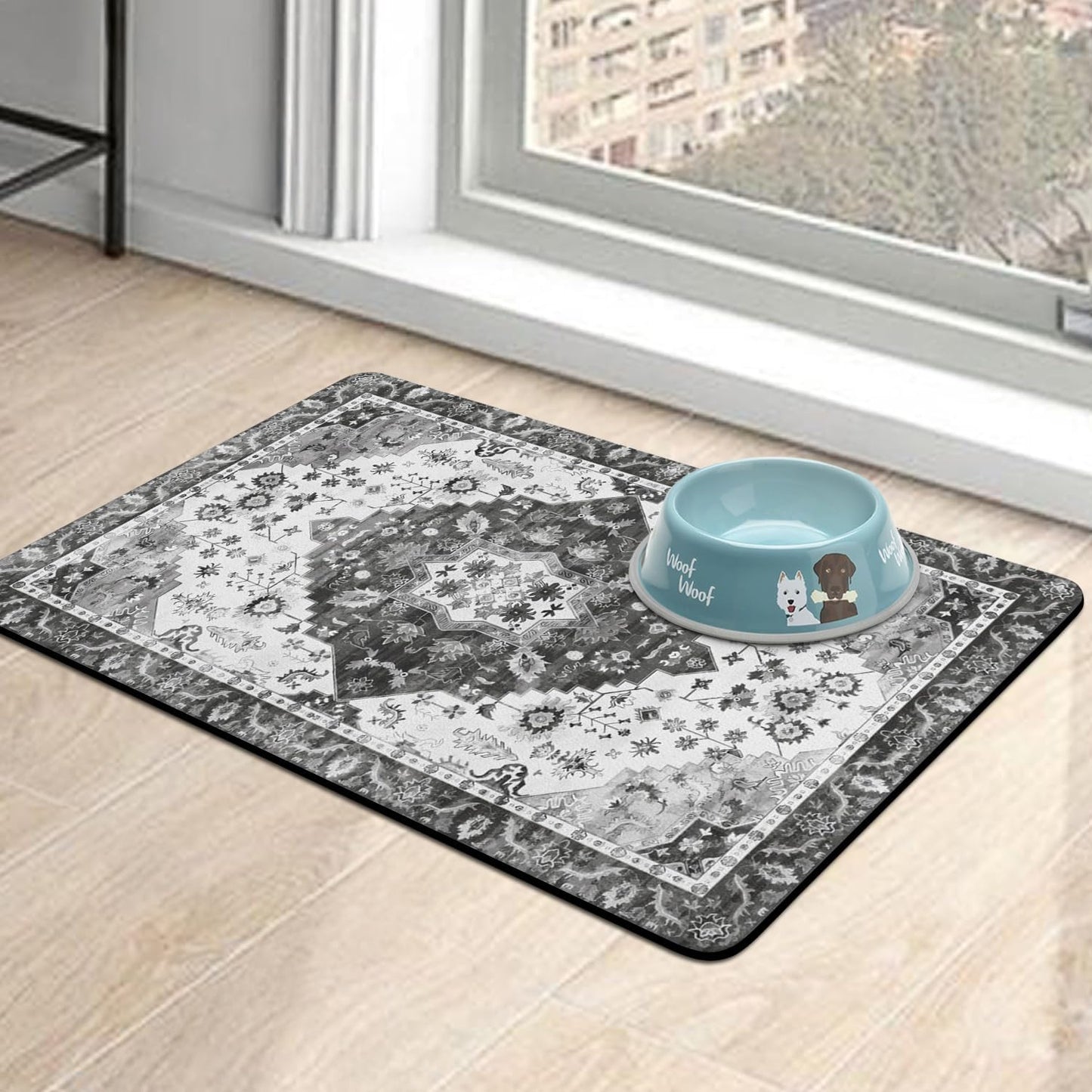 Pet Food Mats for Floor, Absorbent Dog Mat for Food and Water Dispenser Mat, Dog Food Mat Quick Dry Cat Food Mat Pet Supplies