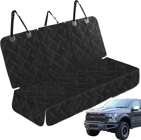 Dog Car Seat Cover for Back Seat, Waterproof & Scratch - Resistant Pet Seat Protector with Elastic Straps, Universal Fit for Ford F - Series/Toyota Tacoma/Ram Pickup & More Trucks