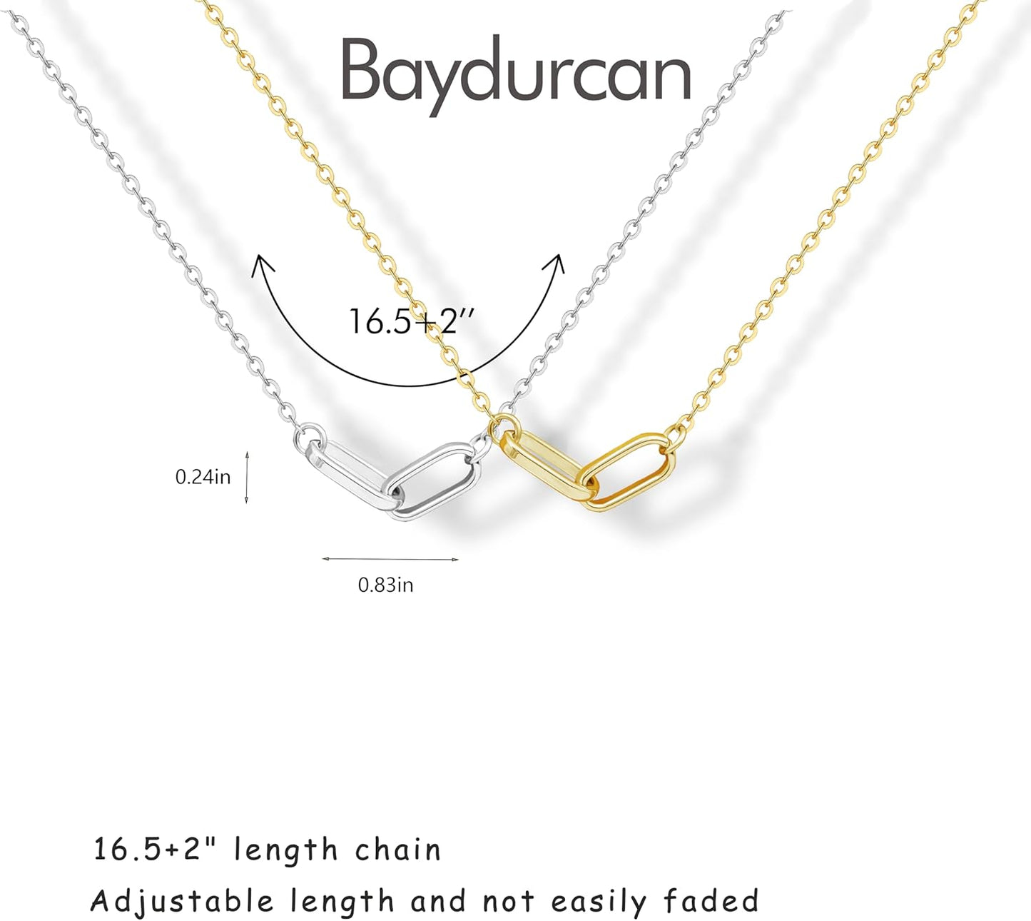 Baydurcan Pendant Necklace for Women Evil Eye Ankh Bow Necklace for Friends Sister Birthday Just Because Christmas Gifts