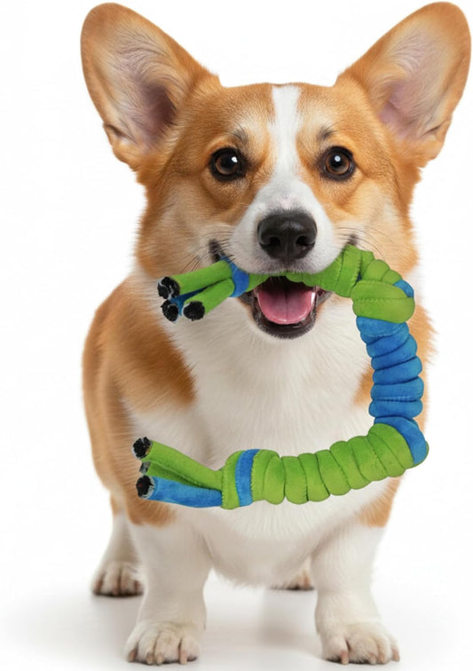 My Pet & Me - Durable 4-Knot Rope Dog Toy - Perfect for Puppies & Tough Chewers - Dog Chew Toy for Tug of War, and Interactive Play - Teething Toys for Puppies & Dogs