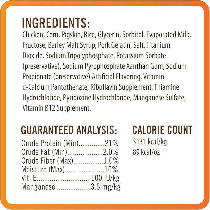 NutriChomps 9-inch Braid, Rawhide-Free Dog Treats, Easy to Digest, Healthy, 4 Count Milk