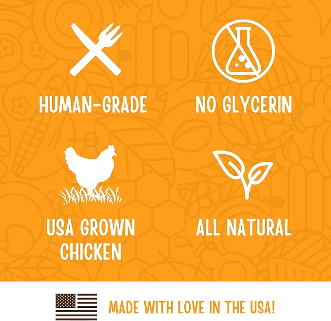 Full Moon Chicken Jerky Tenders Healthy All Natural Dog Treats Human Grade Made in USA 26 oz (Pack of 2)