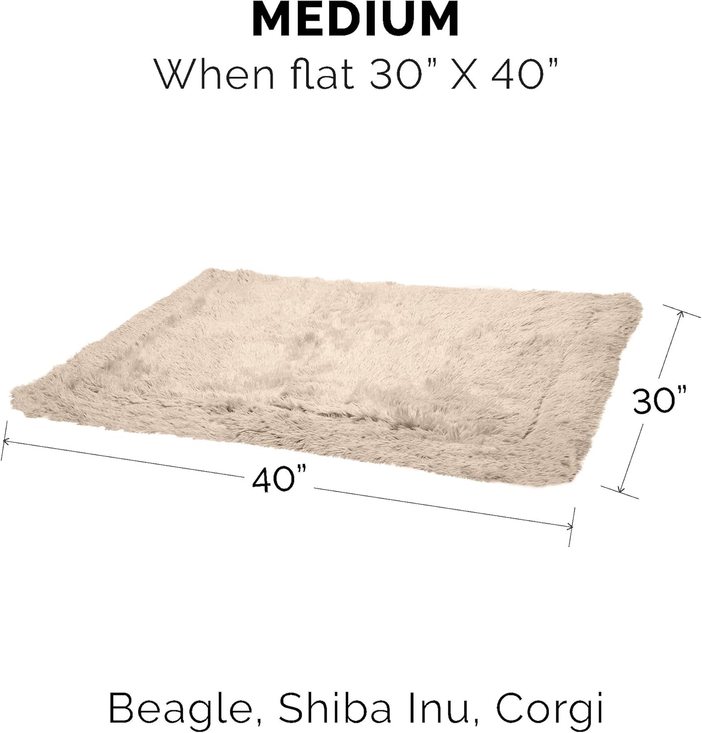 Furhaven Waterproof Throw Blanket for Dogs & Indoor Cats, Washable - Shaggy Plush Calming Long Faux Fur & Velvet Dog Blanket - Taupe, Medium