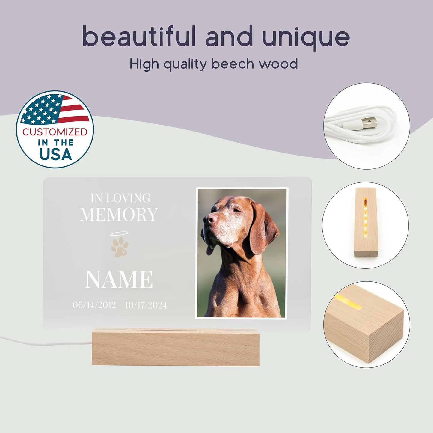 in Memory of Dog/Losing my Best Friend Dog - Loss of Dog Sympathy Gift/Dog Memorial Gifts - Pet Memorial Gifts - Dog Memorials & Funerary Personalized Acrylic Plaque loss of pet gifts