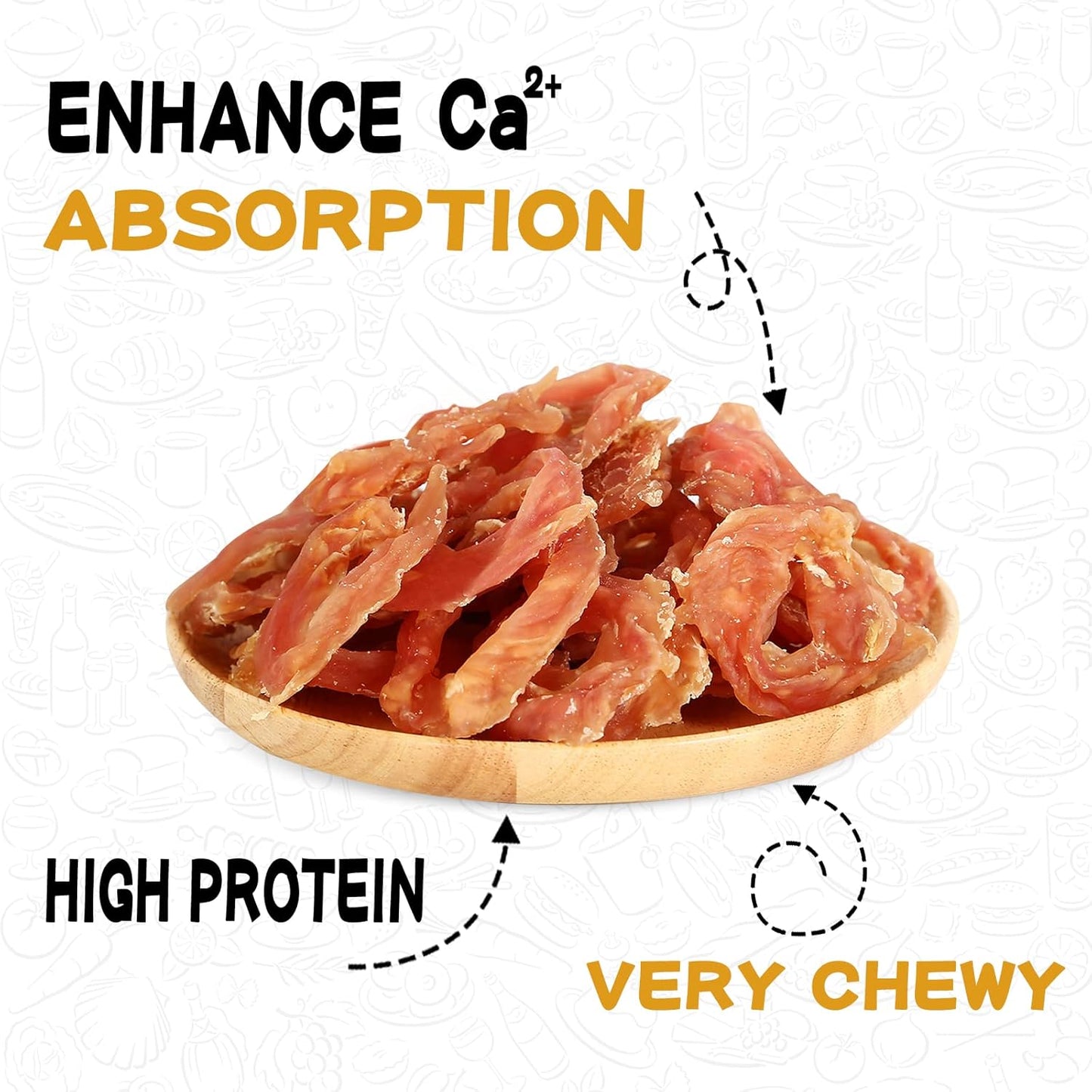 PAWUP Chicken Jerky Dog Treats, Natural Dog Chicken Jerky Treats w/Taurine, Training Treats, 12.5 oz