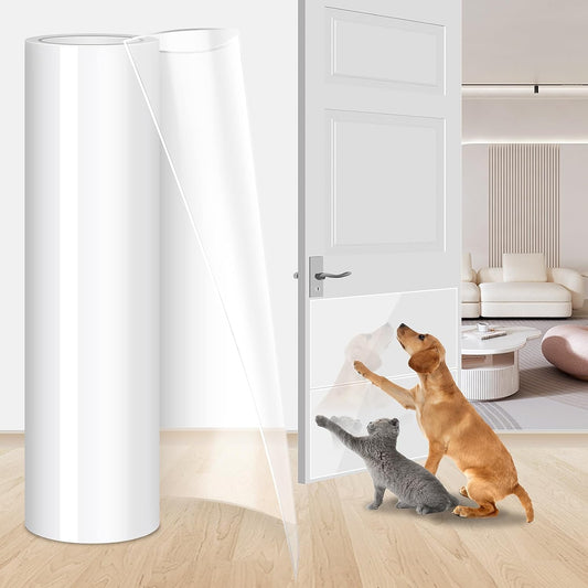 Anti Cat Scratch Furniture Protector, Cat Couch Protector, Anti Scratch Furniture Protector, Protector Pads for Furniture for Couch,Doors&Wall(7.87"X 98.5")