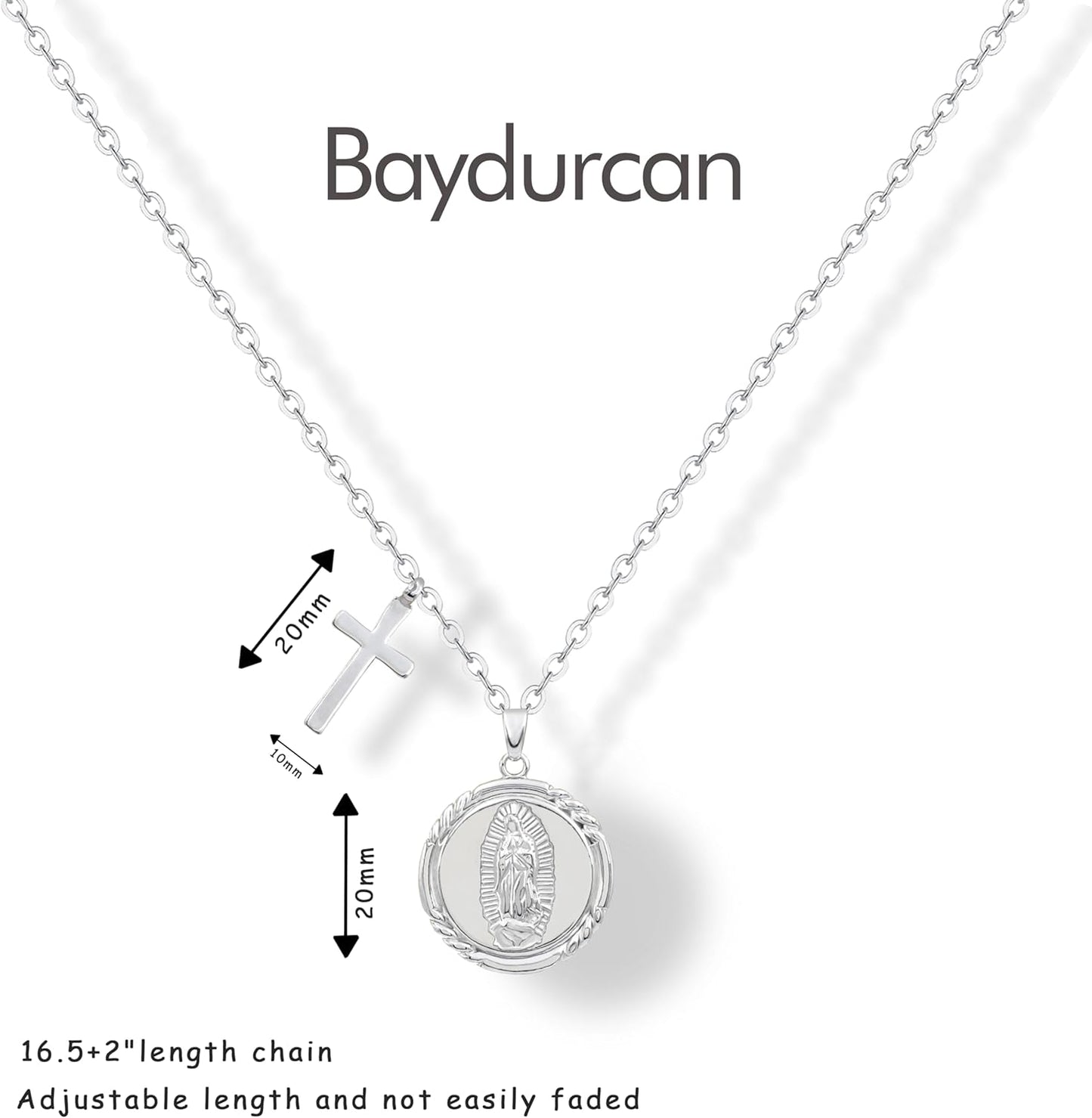 Baydurcan Pendant Necklace for Women Evil Eye Ankh Bow Necklace for Friends Sister Birthday Just Because Christmas Gifts