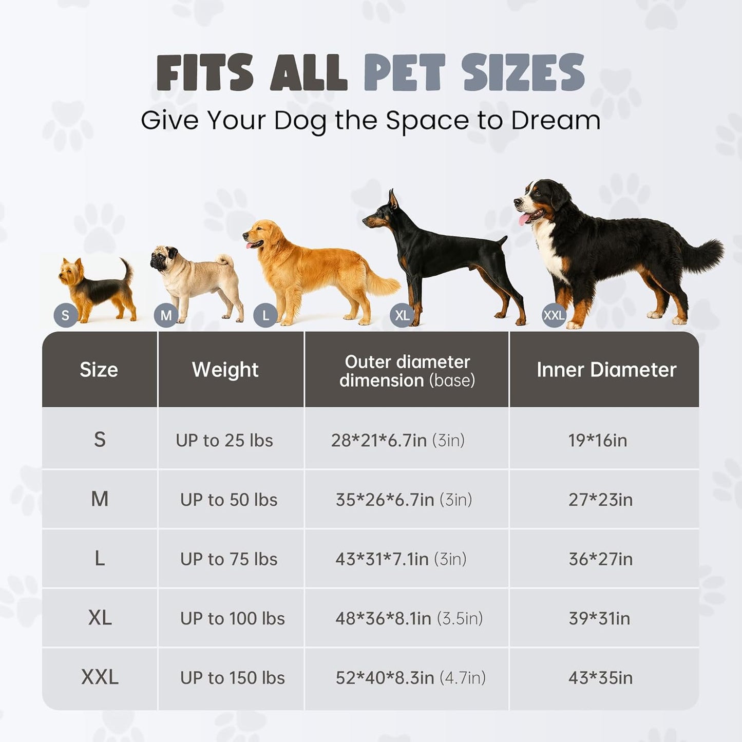 Orthopedic Dog Bed for Medium Dogs, 35" Oval Couch Bed with Sides and Soft Egg Crate Foam, Calming Washable Pet Bed with Anti-Slip Bottom, Durable Cuddler for Sleeping, Grey (35")