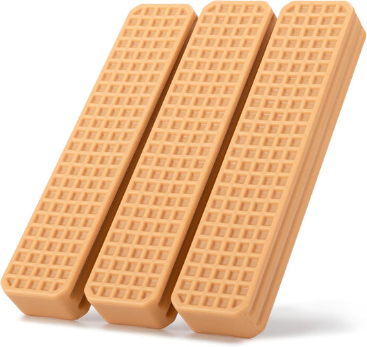 Durable Chew Toys for Large Dogs - Set of 3 Peanut Butter Flavor Dental Chew Toys, Long-Lasting Nylon for Aggressive Chewers, Reduces Tartar and Plaque