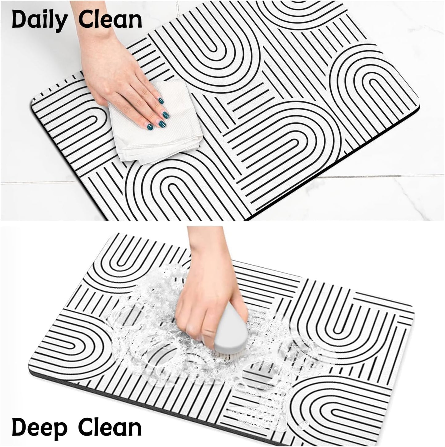 Pet Food Mats for Floor, Absorbent Dog Mat for Food and Water Dispenser Mat, Dog Food Mat Quick Dry Cat Food Mat Pet Supplies