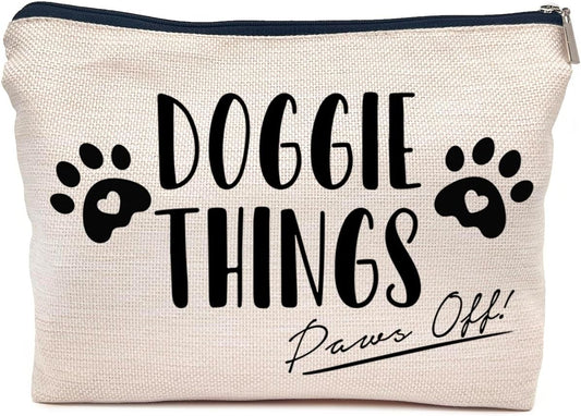 IWXYI Pet Mom Gift,Gift For Pet Mom,Doggie Things Bag,Dog Things Makeup Make Up Bag Zipper Pouch Travel Toiletry Gifts For Dog Mom Lover
