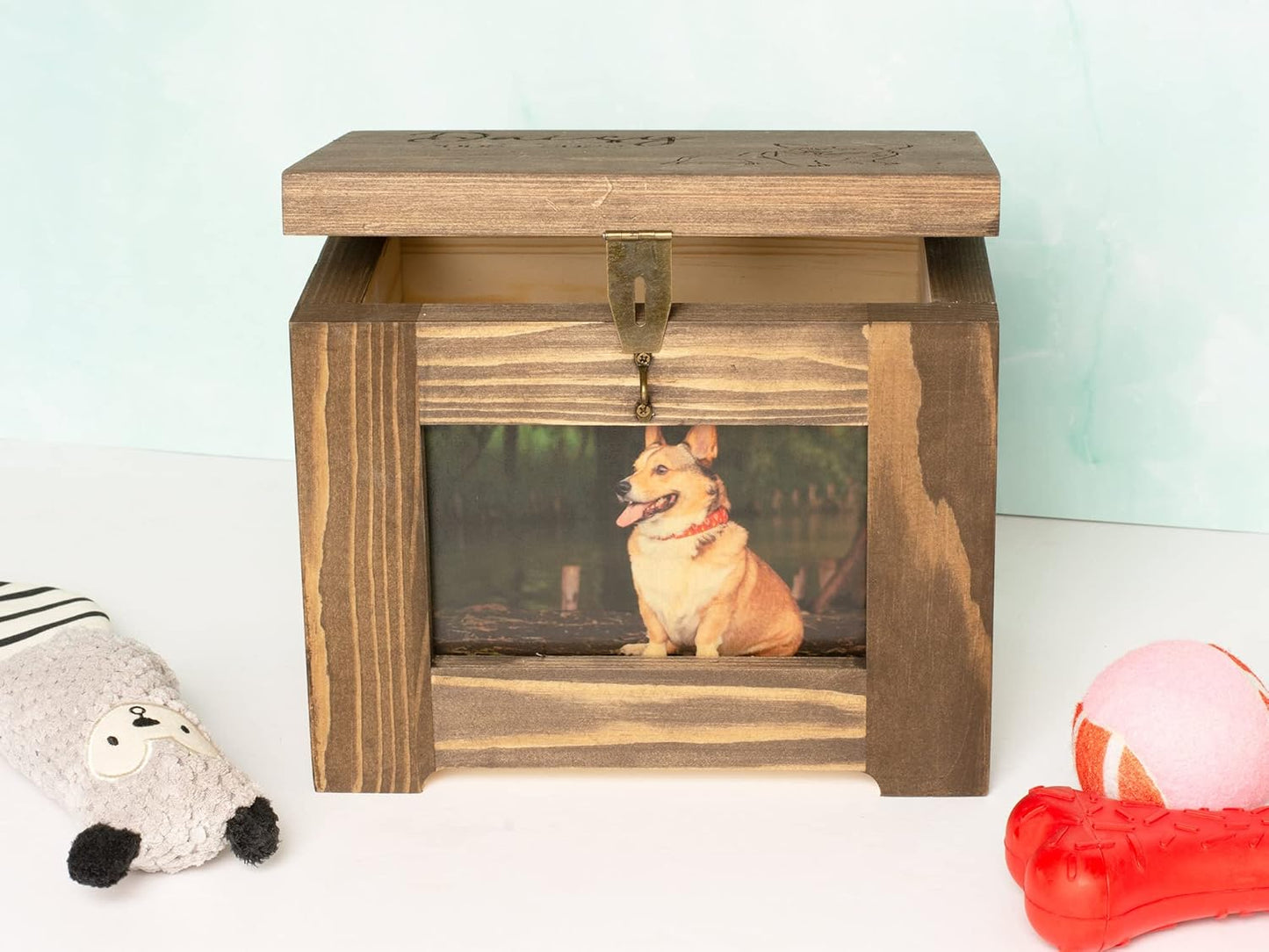 Personalized Pet Memory Box/Urn with Name and Dog Breed Picture Option
