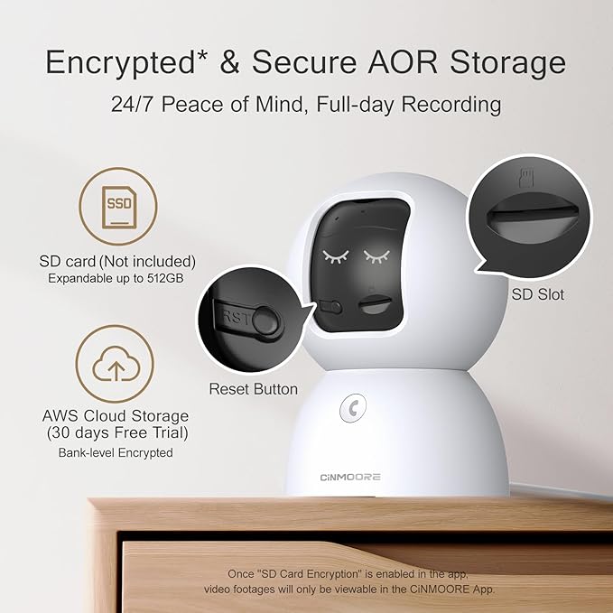 5G Security Camera Indoor 2-Pack, No-Monthly-Fee AI Tracking Facial Recognition, 3K Pet/Dog Camera with Speaker/Phone App, PTZ WiFi Baby Monitor Cameras for Home Security, 0-Glow Night Vision