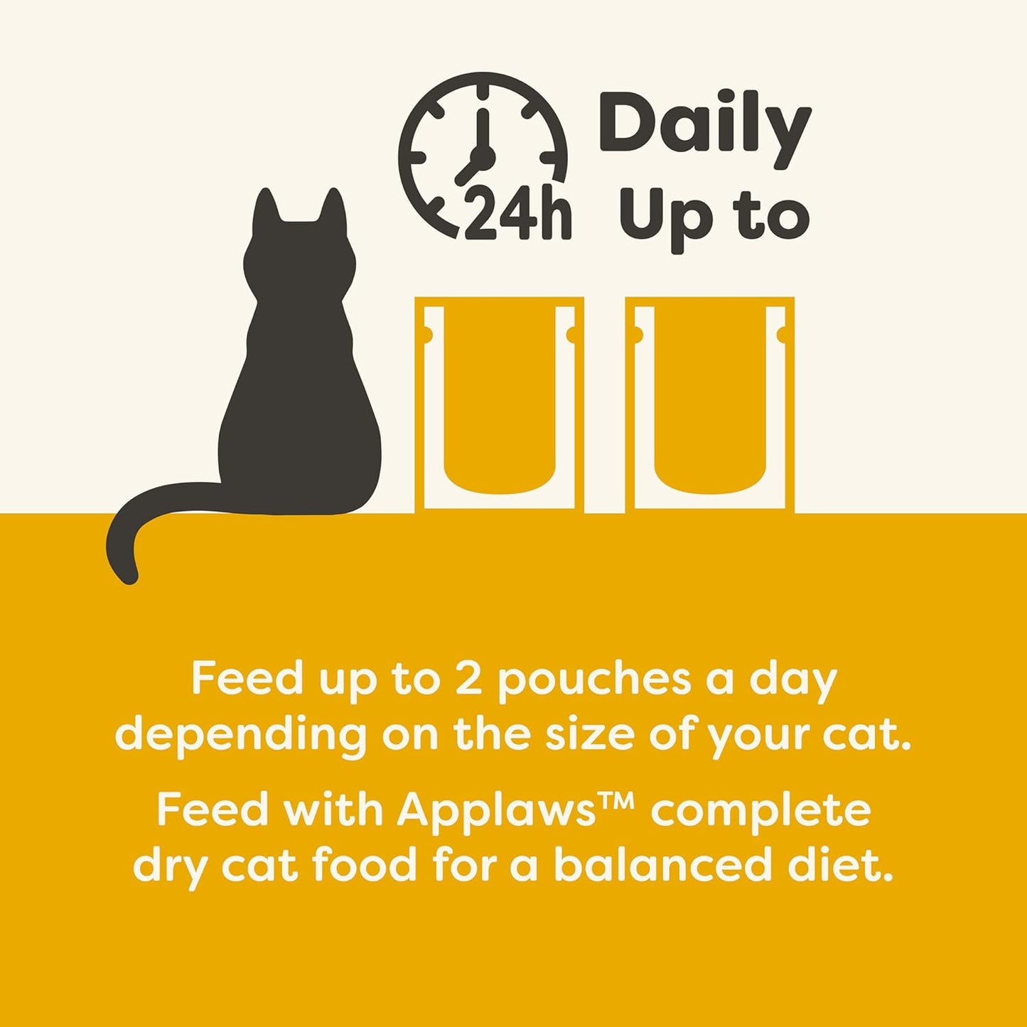 Applaws Natural Wet Cat Food in Topper, Limited and Natural Ingredients, High Protein with No Artificial Additives, Chicken Breast Bone Broth (12 x 3oz Resealable Spout Pouches)