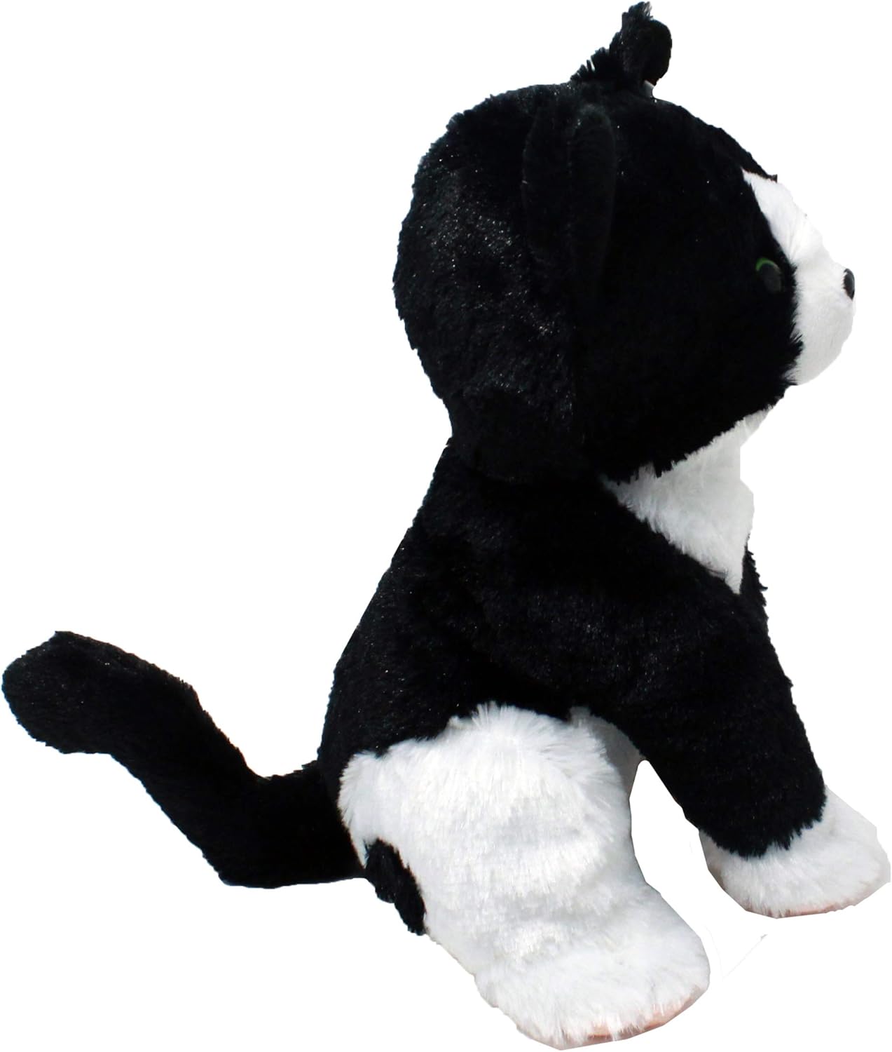 Peppa The Tuxedo Cat - 10" Black and White Plush Toy Stuffed Animals - Based on Real-Life Adopted Pets - Benefiting The Kitten and Cats Animal Shelters They were Adopted from