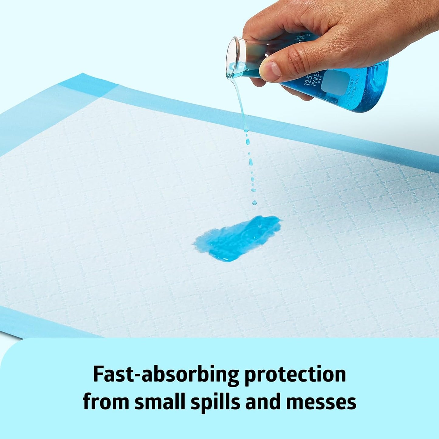 Medline Light Absorbency Underpad, 23" x 36", 50 Count, Disposable Bed, Furniture & Surface Protection, For Kids, Adults, Elderly, Puppy Pad, Changing Pad, Incontinence Pee Pad, Chucks