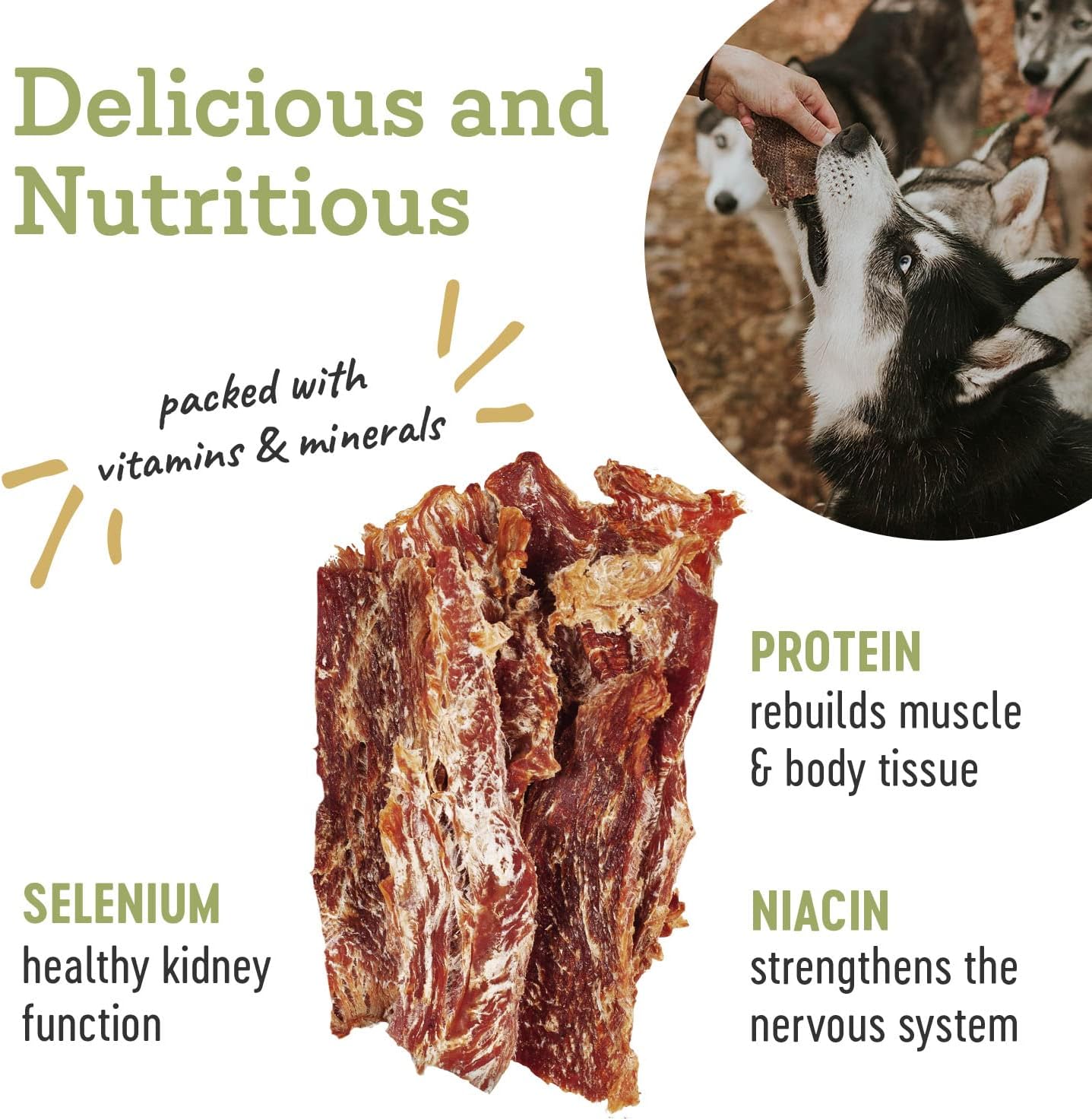 Farm Hounds - Premium Natural Turkey Jerky for Dogs - 100% Humanely Raised Turkey - Break-to-Size - Great for Training & Treats - No Added Fillers - Made in USA - 3.5 oz - 2 Pack