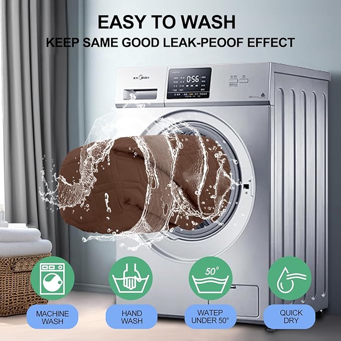 Smiry Waterproof Dog Blanket, 82x82 Inch Soft Pet Bed Cover Reversible, Washable Sofa Couch Furniture Protector for Small Medium Large Dog Puppy Cat, Brown/Chocolate