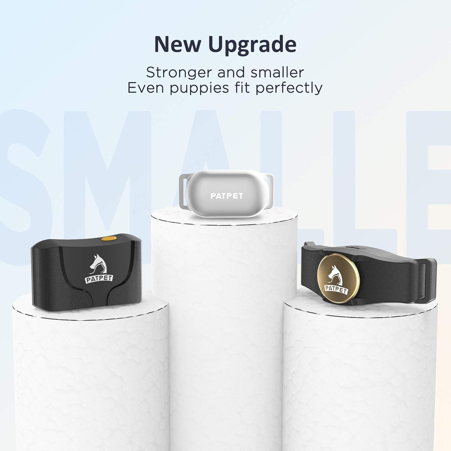 PATPET Dog Training Collar with Remote - Electric Dog Shock Collars for Small Medium Large Dogs, 3 Adjustable Safe Modes Rechargeable Waterproof E Collar for Dogs (8-120 lbs)