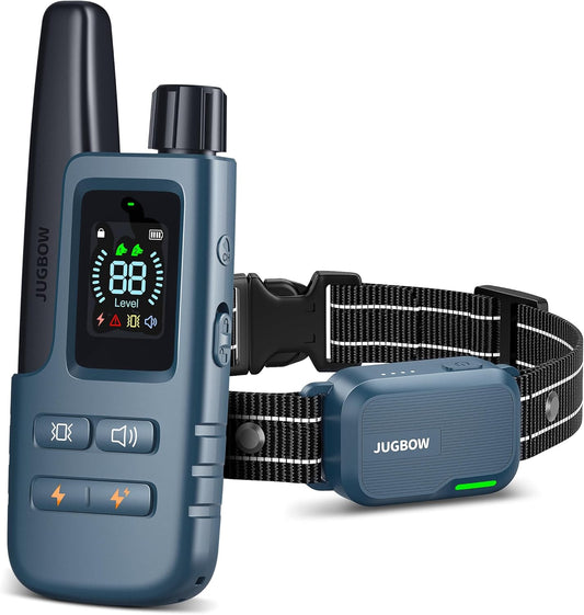 Jugbow - 4200FT Dog Training Collar with Remote IPX8 Waterproof Electric Collar with 4 Training Modes, Security Lock