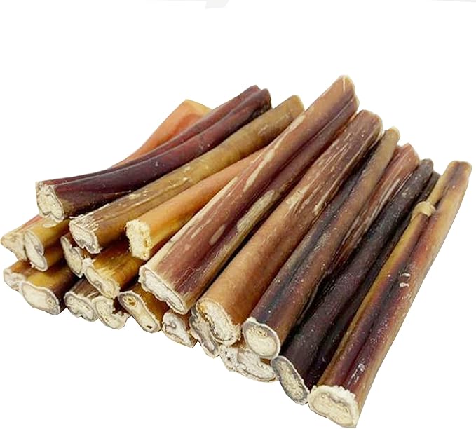 BULLYSTICKS & MORE 6 Inch Bully Sticks (Regular - 16 Pack) | Bully Sticks for Medium Dogs | 100% Grass Fed Beef | Dog Parents Choice Bully Stick Dog Chews | No Hide Bully Bones