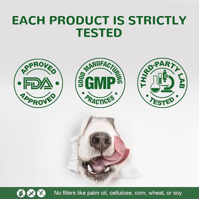 Dog Allergy Relief Chews, Dog Itch Relief Chews for Large Dogs Paw Licking Itchy Skin, Probiotics with Turmeric Astragalus Omega-3 for Seasonal Allergies Coat Immune Supplement-300ct