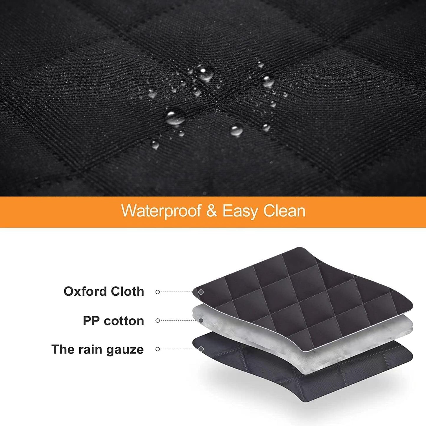 GXT Dog Back Seat Cover Protector for Cars SUV and Trucks with Mesh Window, Scratchproof Nonslip and Waterproof Material