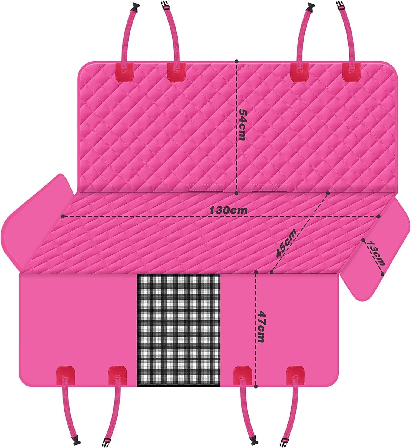 GXT Dog Back Seat Cover Protector for Cars SUV and Trucks with Mesh Window, Scratchproof Nonslip and Waterproof Material