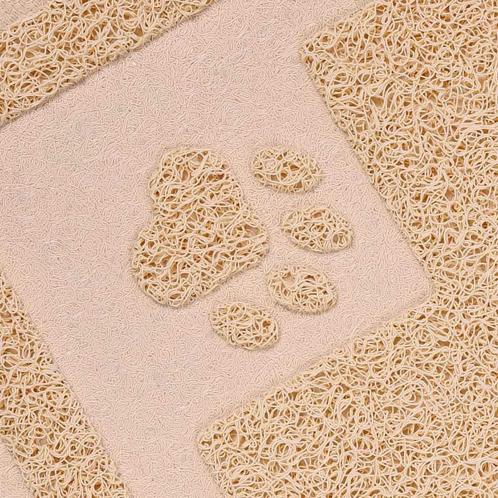 Darkyazi Pet Feeding Mat Large for Dogs and Cats,24"×36" Flexible and Easy to Clean Feeding Mat,Best for Non Slip Waterproof Feeding Mat (Beige)