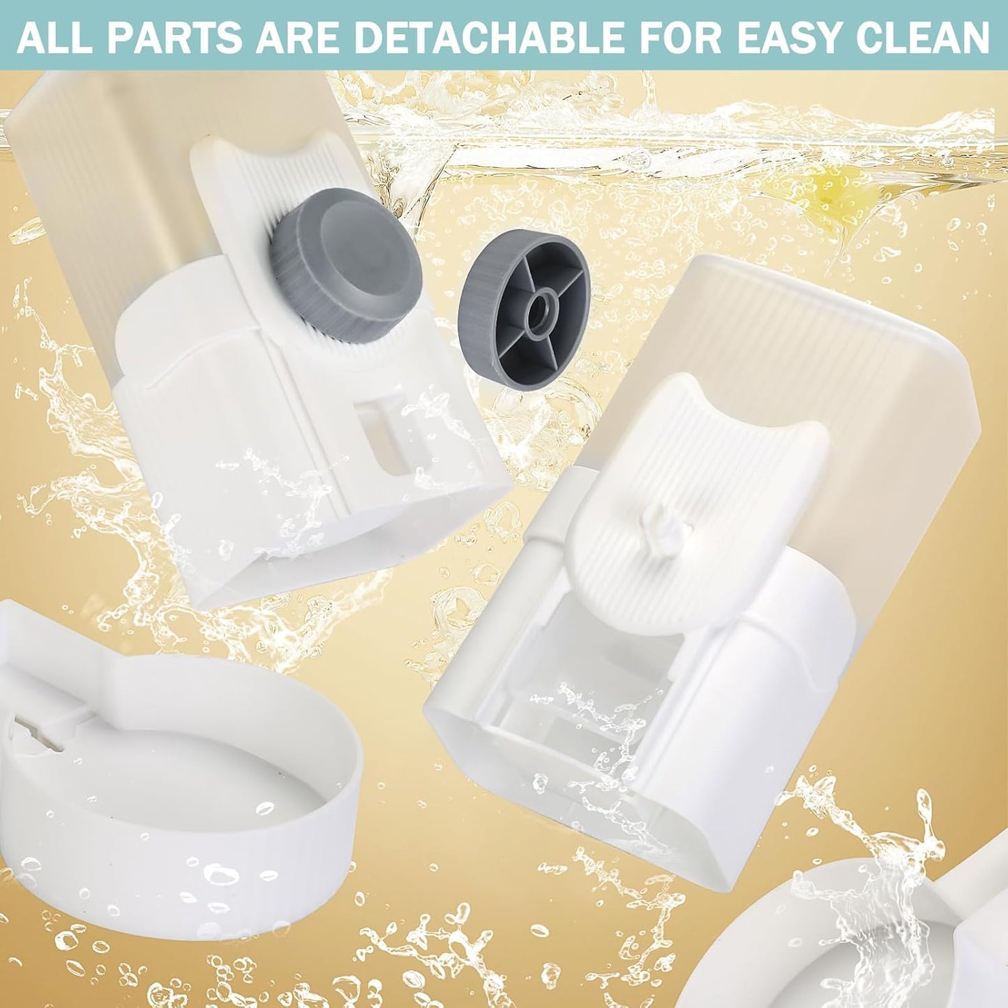 Automatic Cat Feeder and Water Dispenser, ShineMe 35oz Auto Gravity Feeder Hanging Food and Water Bowls for Small Pets, Cats, Kitten, Dogs, Rabbits, Ferrets (Grey)