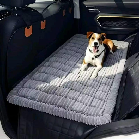 Car Backseat Dog Bed, car Backseat pet Cover, Non-Slip Travel pet mat. Lightweight and Portable, Soft, Durable, and Easy to Clean. Suitable for SUVs, Trucks, and Cars Backseat Extender (23.5" x 51").