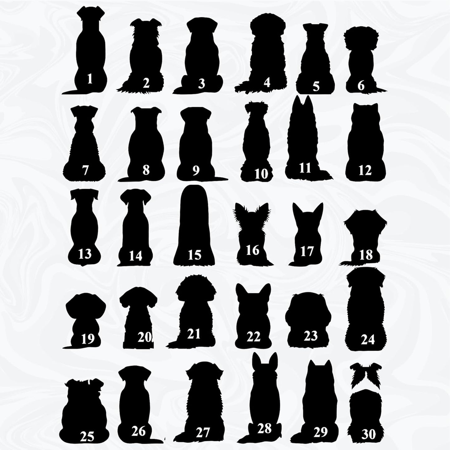 Personalized Dog Memorial Suncatcher, Heart Shape Custom Name Sympathy Ornament Window Car Hanging, Loss of Pet Death, in Loving Memory Gift, Dog Ornaments by Breed for Pet Lovers