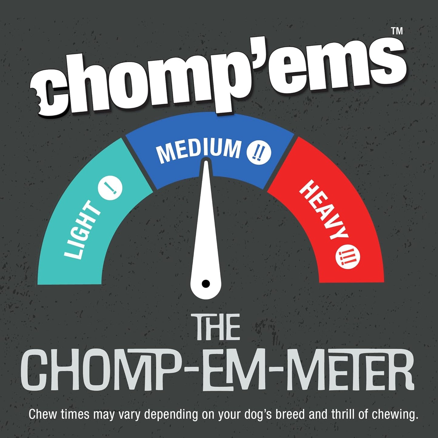 CHOMP 'EMS Ruffin' It 21000 Purehide Bars Dog Chew, 6.35 oz