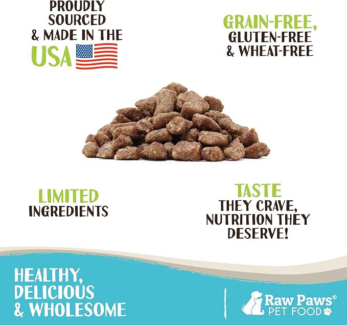 Raw Paws Freeze Dried Ferret Food - Chicken Recipe 16-oz - Made in USA - Grain Free Diet for Small, Adult, Senior & Baby Ferrets - Use as Treats for Rewarding & Training, Ferret Food Dry