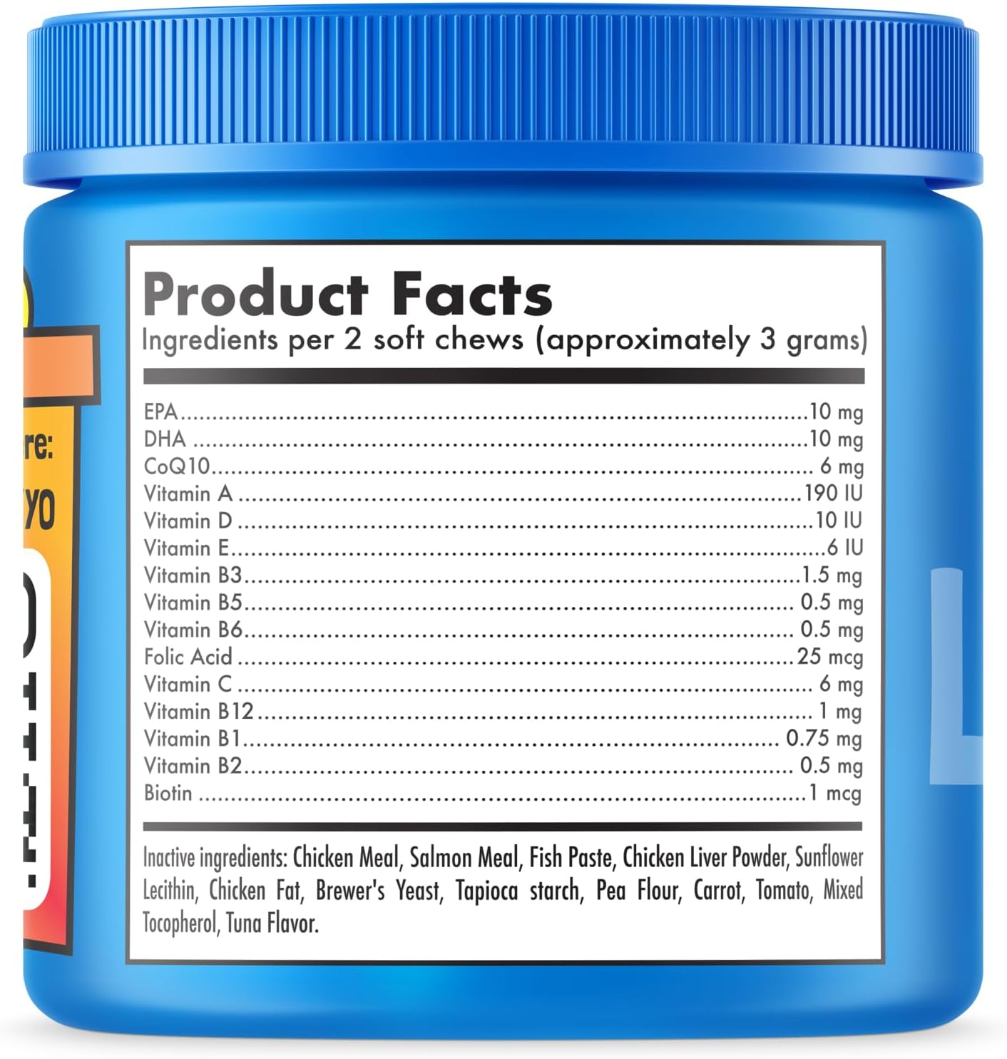 Multivitamin Cat Treats Vitamins for Indoor Cats Skin & Coat Digestion Immunity Mobility Heart & Brain Support Supplements for Overall Cat Health with Vitamins A B C D E and Biotin 100 Yummy Chews