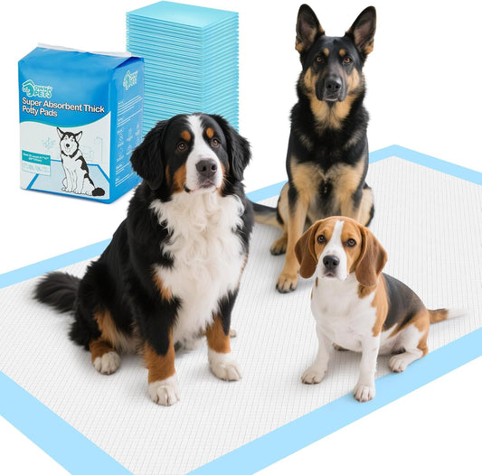 Ownpets XXXXL Puppy Training Pad 47"x31" 40 Count, Extra Large Giant Dog Pee Pads, Leak-Proof 6-Layer Pet Potty Training Pads Pee Pads with Quick-Dry Surface for Puppies, Cats, Rabbits
