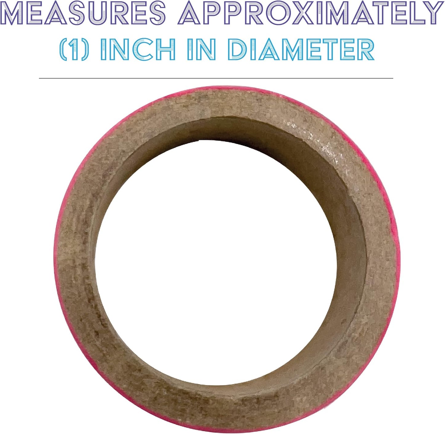 by M&M 8008 Pk25 1 Inch Ring Donut - Colorful Shreddable Chewable Compressed Cardboard Foot Toys, Small Easy to Manipulate Mini Rings, Safe for All Types of Pets to Shred