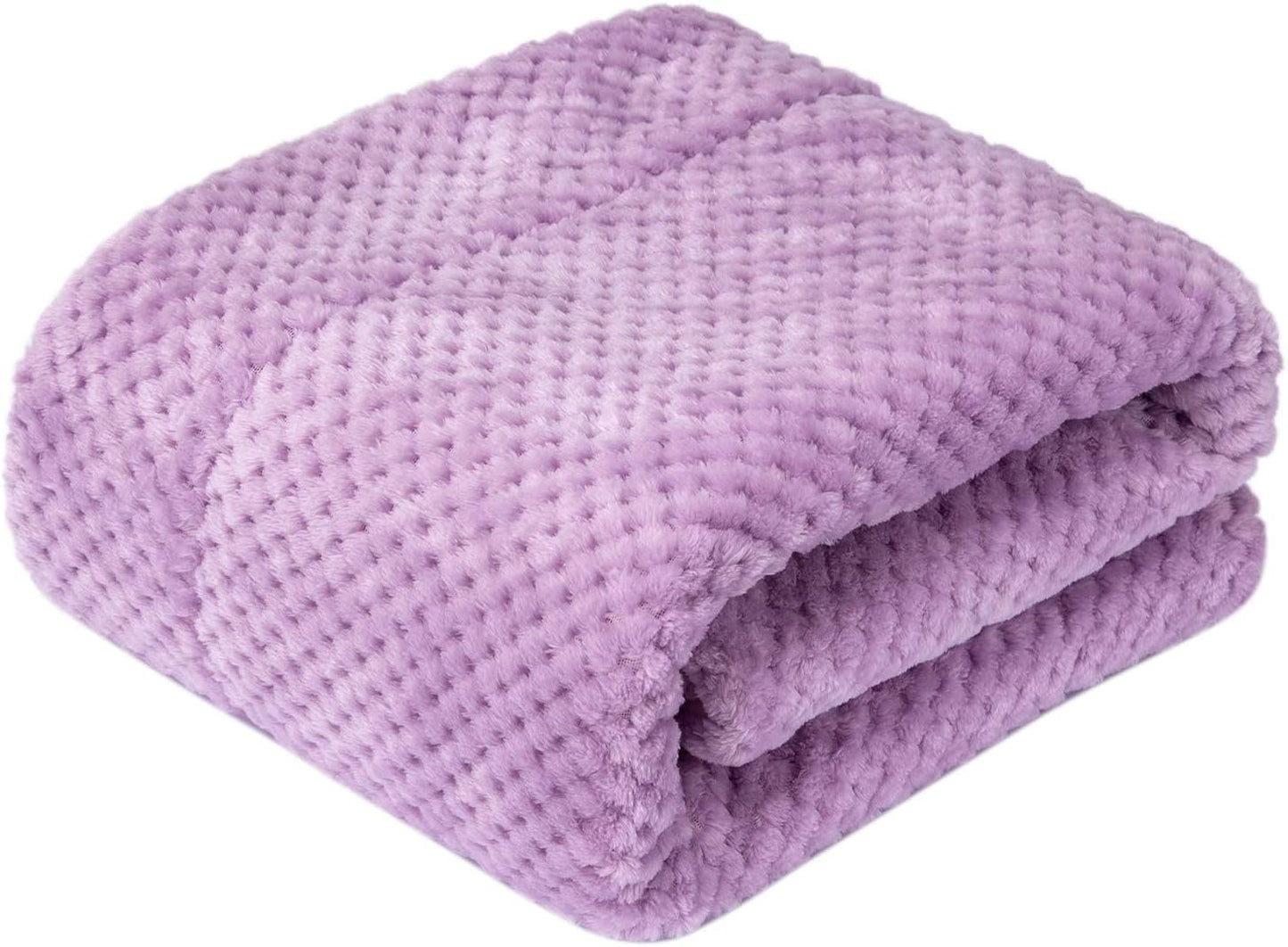 Fuzzy Dog Blanket or Cat Blanket or Pet Blanket, Warm and Soft, Plush Fleece Receiving Blankets for Dog Bed and Cat Bed, Couch, Sofa, Travel and Outdoor, Camping (Blanket (24" x 32"), DW-Lavender)